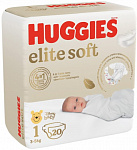 Huggies Elite Soft Подгузники 1 3-5кг 20шт